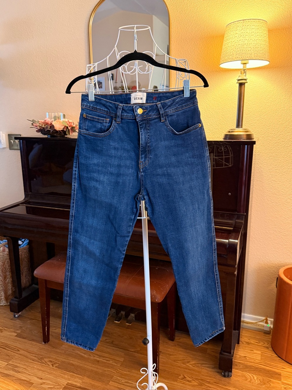 Sézane Classic High-Rise Blue Women's Jeans